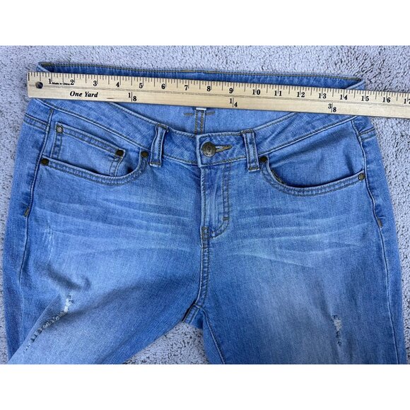 Jennifer Lopez Light Wash Relaxed Boyfriend Straight Leg Jeans Womens Size 2 - Picture 5 of 10